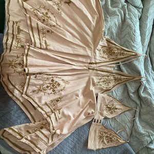 Free People Bohemian Dress with Matching Bra